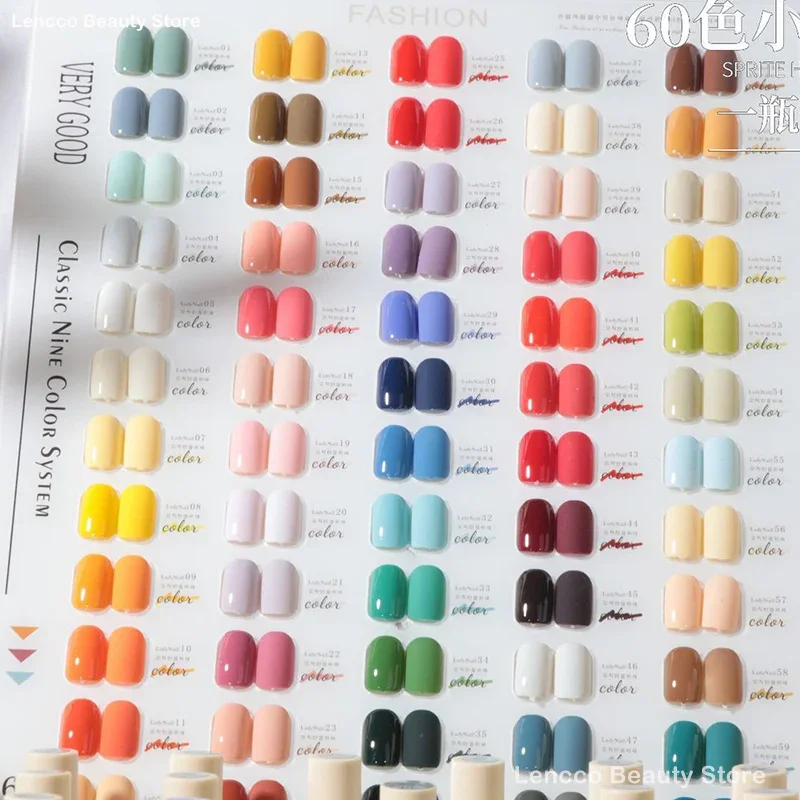 Eleanos Bear 60 Colors Gel Set15ml Very Good Nail Gel Polish Kit With Color Display Card Wholsale Soak Off UV LED Gel Nail Salon 5