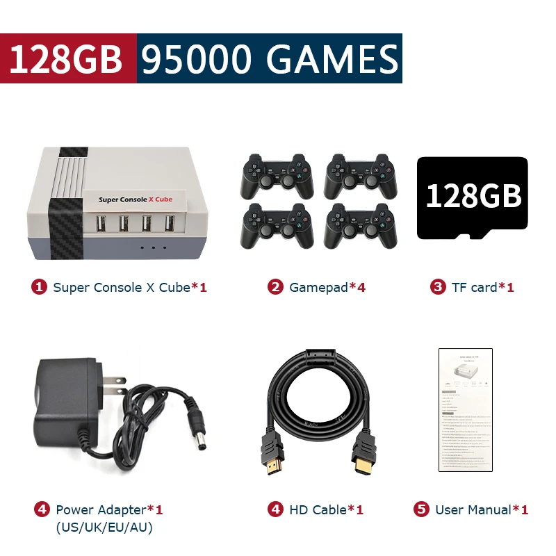 Retro Video Game Console Super Console X Cube For MAME/DC/Arcade.