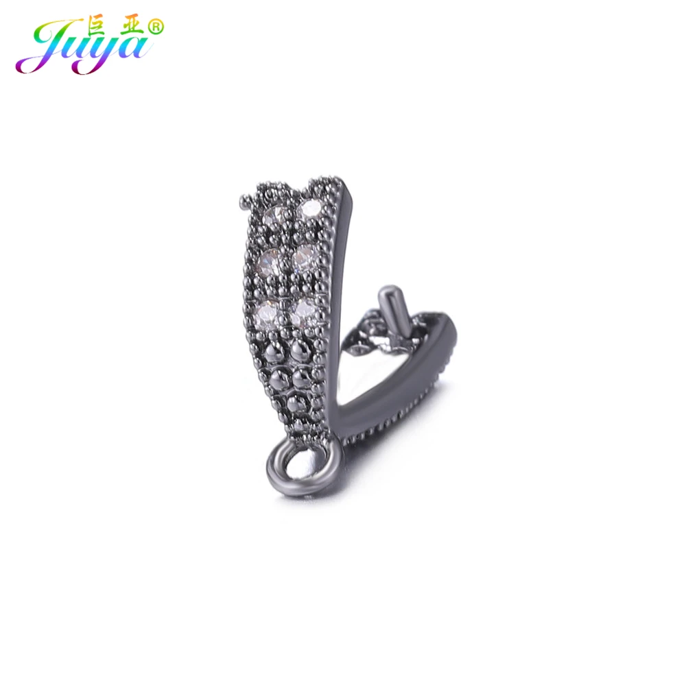 Elegant DIY Jewelry Pinch Clamp Clip Bails for Crafting Earrings and Necklaces