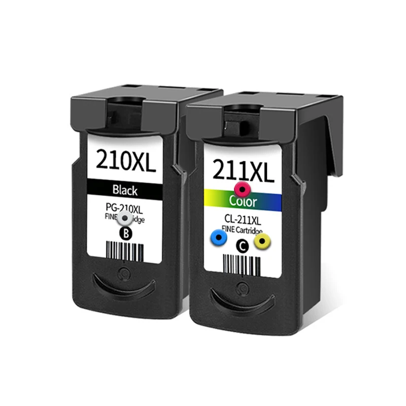 Refillable Ink Cartridge for Canon 210 211 XL Printer Supplies