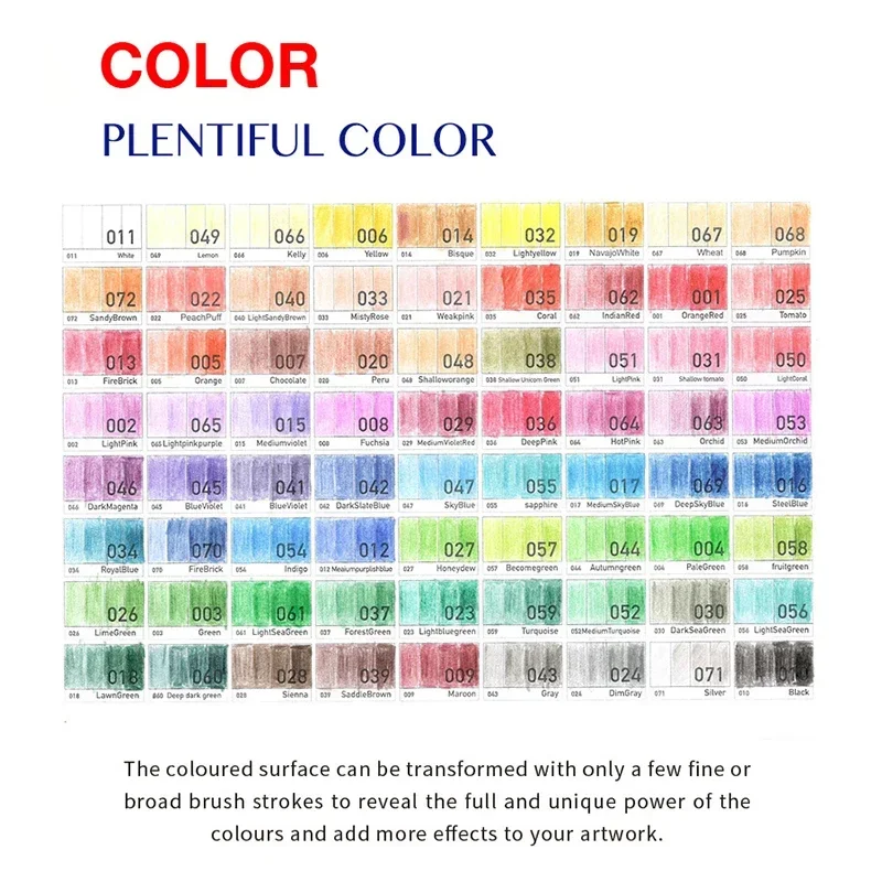12-72 PCS Wooden Colored Pencils Set Art Supplies For Artist Drawing Writing Back To School Cute Korean Stationery - 2
