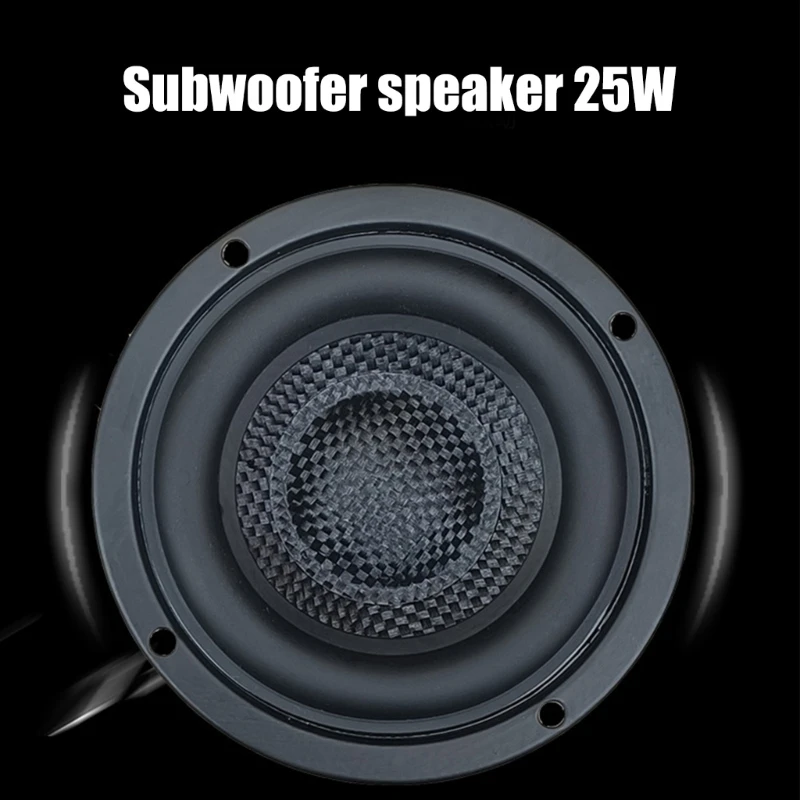 Enhances Bass 3inch Woofers Subwoofer Hifi Speakers , HiFi Sound, Fiberglasses Constructions, 4Ohm, 25W Rating