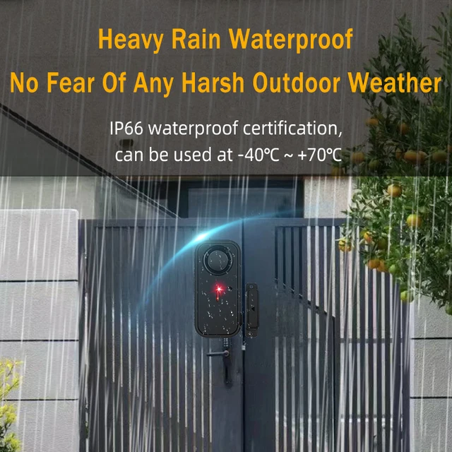 Waterproof Door Window Alarm Sensor Security With Remote Control Burglar Alarm Magnetic Sensor Door Alert System Home Protection 2