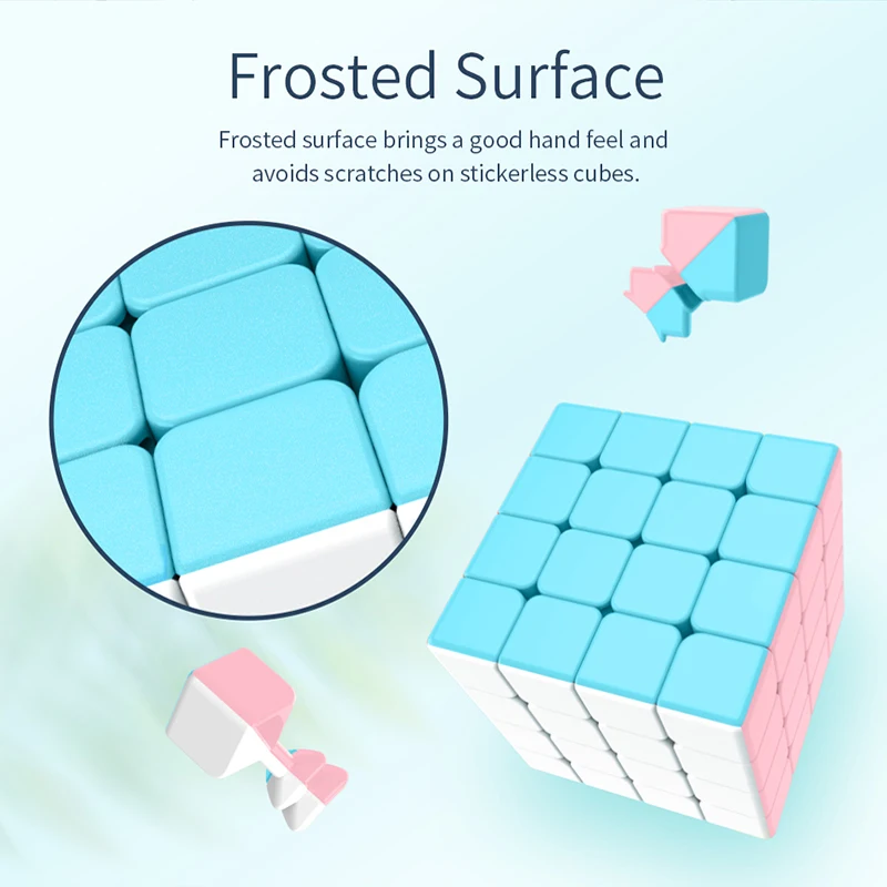 MoYu Marcaron Magic Cube Set Meilong 2x2 3x3 4x4 Pyramid Professional Speed Cube Set Magic Ruler Children\'s Toys Cubo Magico