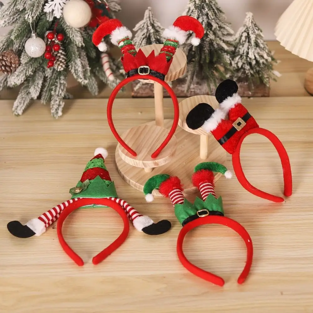 Merry Christmas Cloth Christmas Headbands Cartoon Snowman Holiday Hairbands Christmas Tree Festive Headbands Christmas Parties