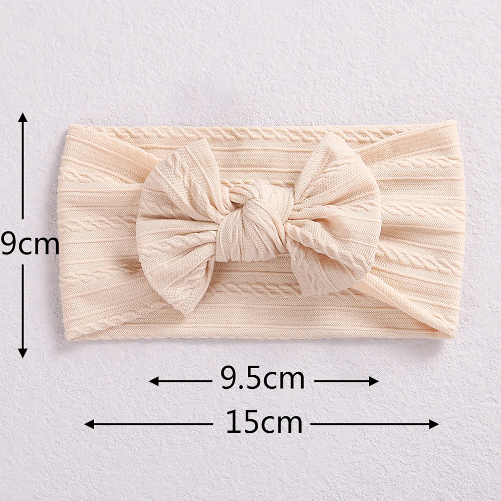 

32 Colors Cable Bow Baby Headband for Child Bowknot Headwear Cables Turban for Kids Elastic Headwrap Baby Hair Accessories