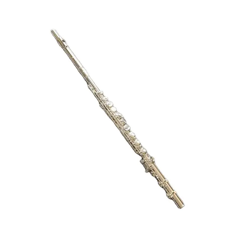 

Pearl Quantz 665 Flute High Quality Silver Plated 17 Keys Flute Open Hole E-Mech Flute Musical Instrument