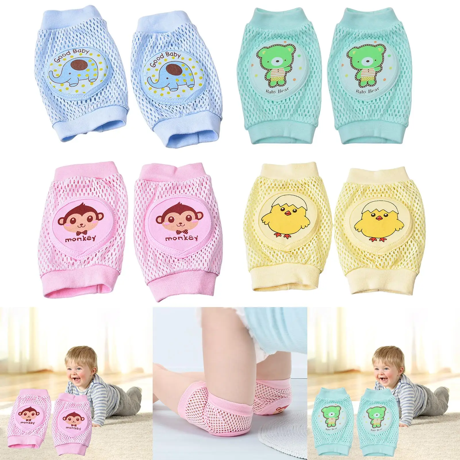Knee Pads, Protective Pads Walking Kneepads Baby Anti-Slip Knee Pads, Baby Leg Warmers
