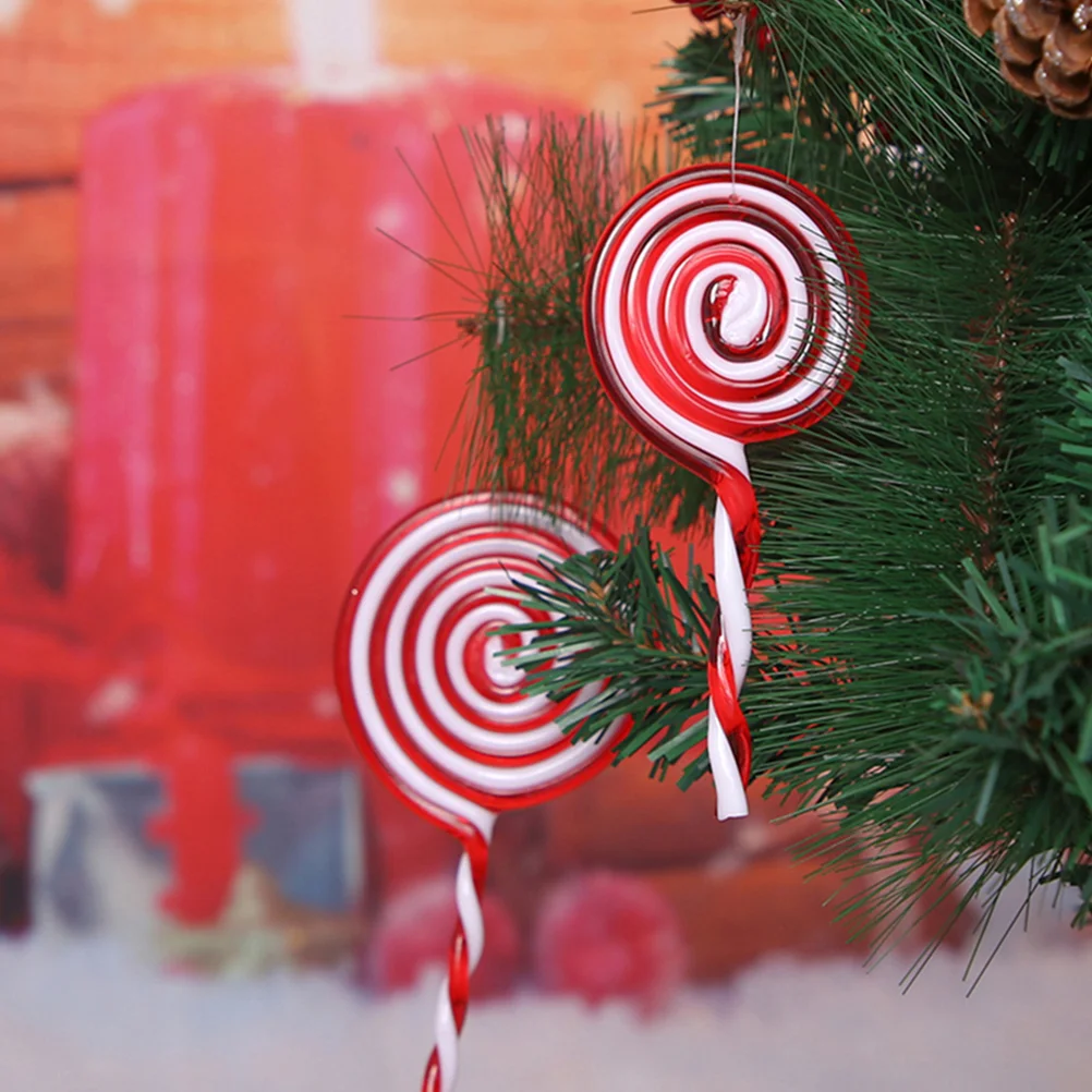 

Christmas Candy Lollipop Ornament Hanging Decoration Candy Pendant Christmas Lollipop Pendant Christmas Tree Decor Pendant