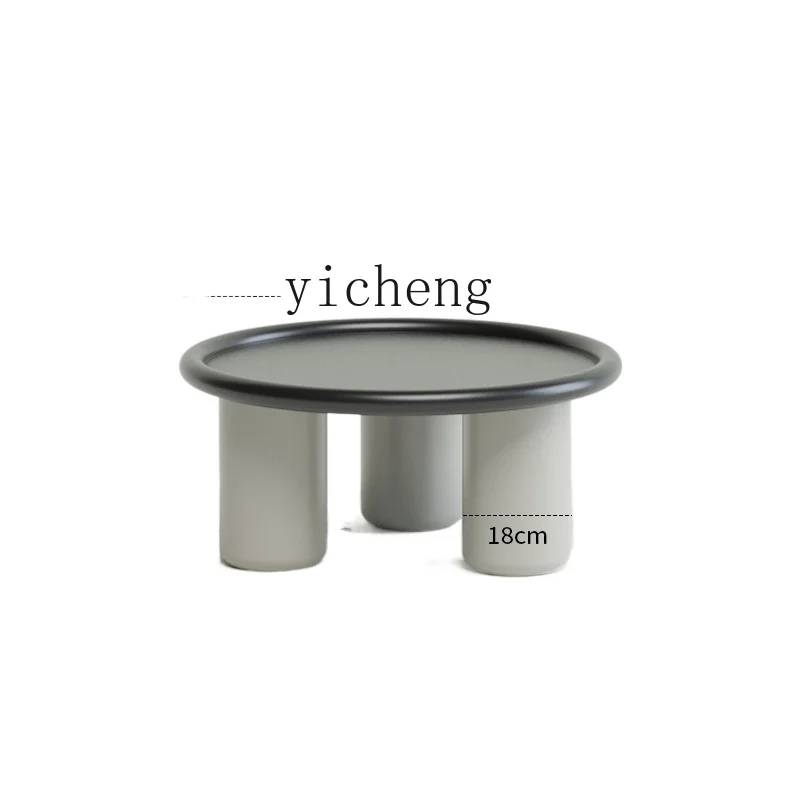 

YY Nordic Coffee Table Combination French Modern Minimalist Living Room Side Table round Tea Table