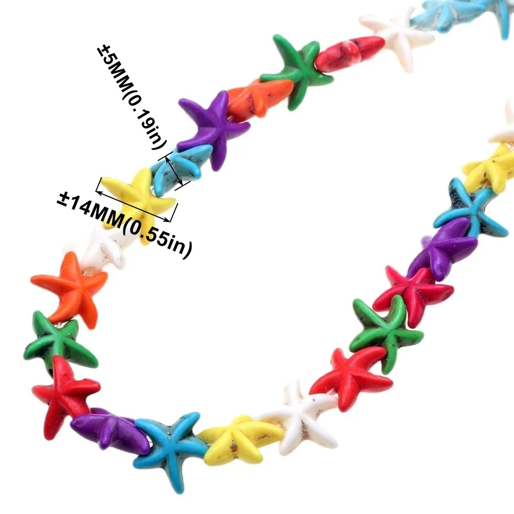 Zufälliger Weise Bunte Runde/Frieden Symbol/Herz Stein Perlen Charms Spacer DIY Halskette/Armbänder Handwerk Schmuck Machen – Detail 8