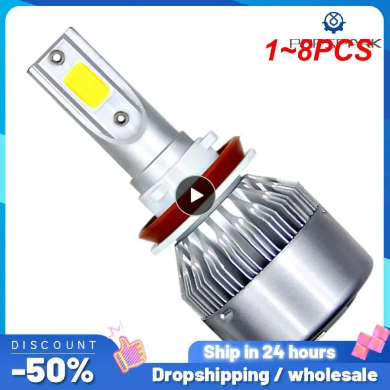 

1~8PCS 2x H7 LED H11 H4 Hi/Lo H1 H3 H8 HB1 HB3 HB4 HB5 PS24W HIR2 H13 H16 H27 9005 Car Headlight Bulbs 3000K 4300K 6000K 8000K