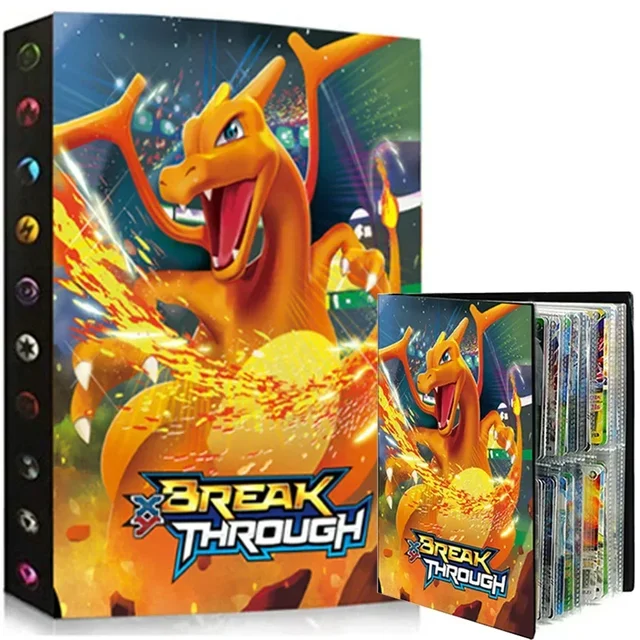 2024 Charizard Mewtwo Holder Binder Collections Folder Anime Card Protector Notebook for Pokemones Album 240/540Pcs Card Book 2