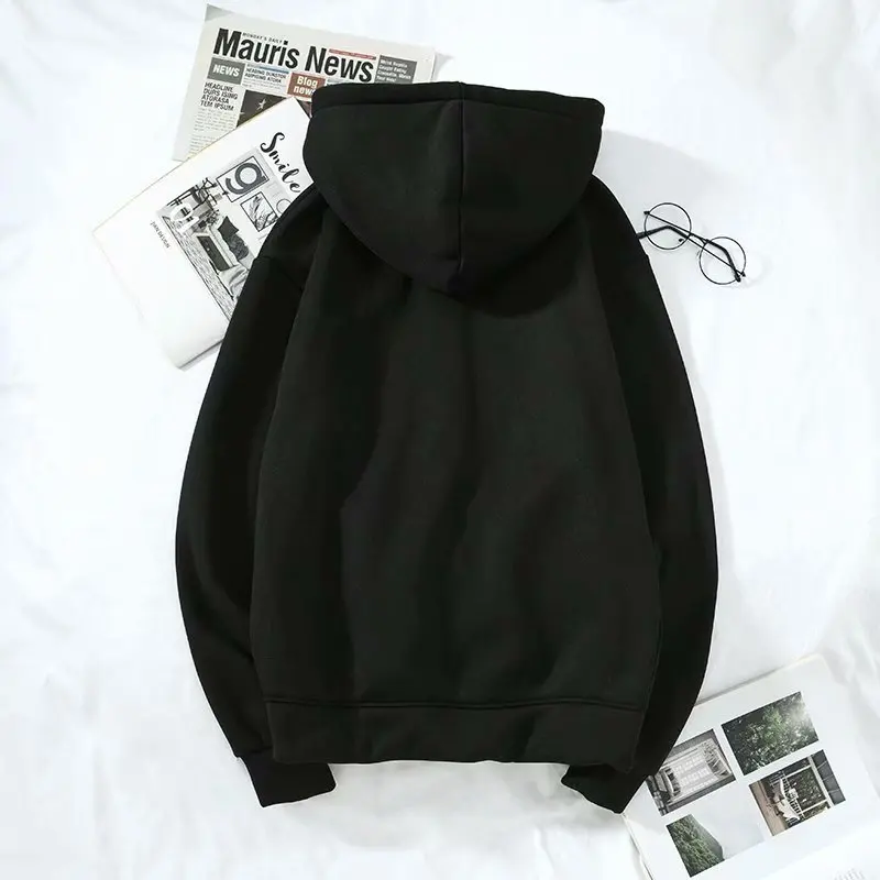 Wholesale 2022 Autumn Winter Sweater Jacket Man Simple Zipper Casual Fleece Thicken Hoodies Men's Loose Comfortable Top Hoodie