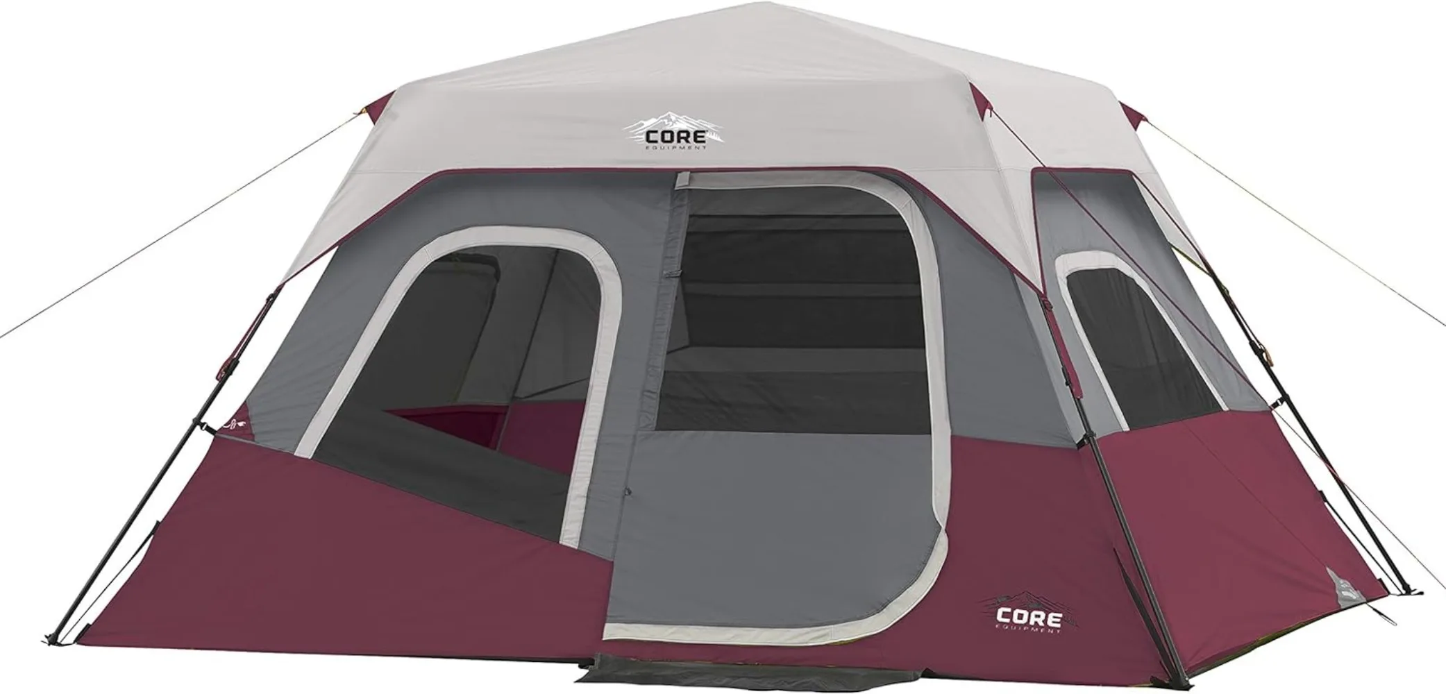 

6 Person Instant Cabin Tent | Portable Large Pop Up Tent with Easy 60 Second Camp Setup for Family Camping