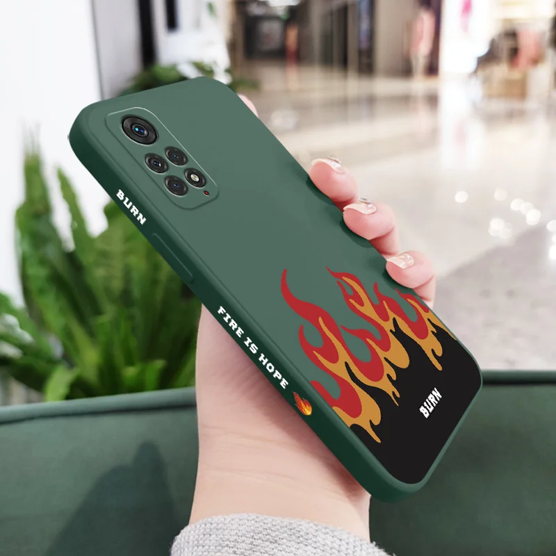 Fierce Fire Silicone Phone Case Cover