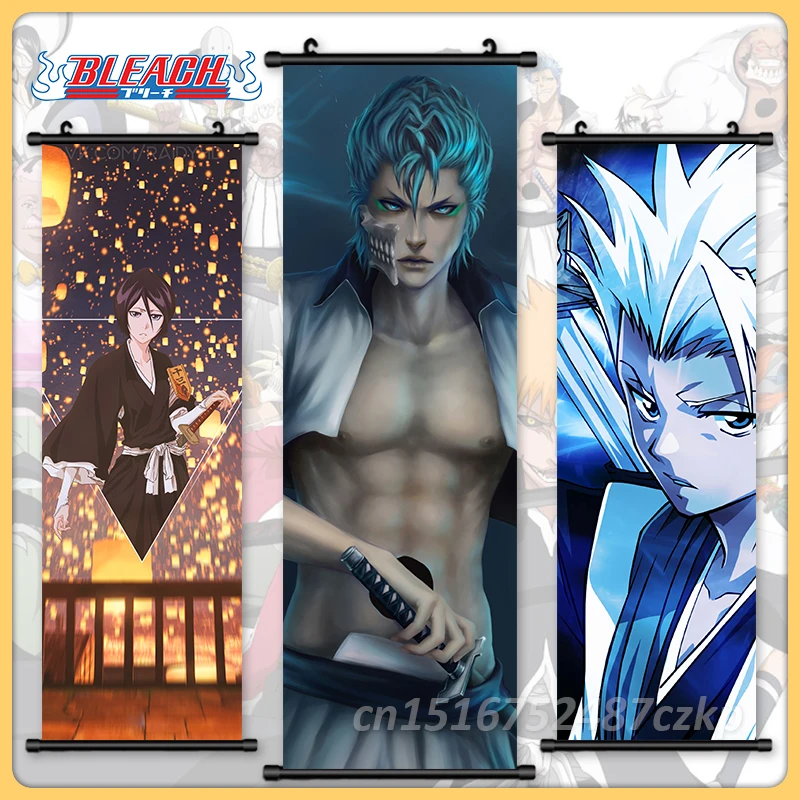 

Bleach Printed Pictures Hitsugaya Toushirou Canvas Home Decor Kuchiki Rukia Poster Scroll Anime Hanging Painting Wall Art Mrual