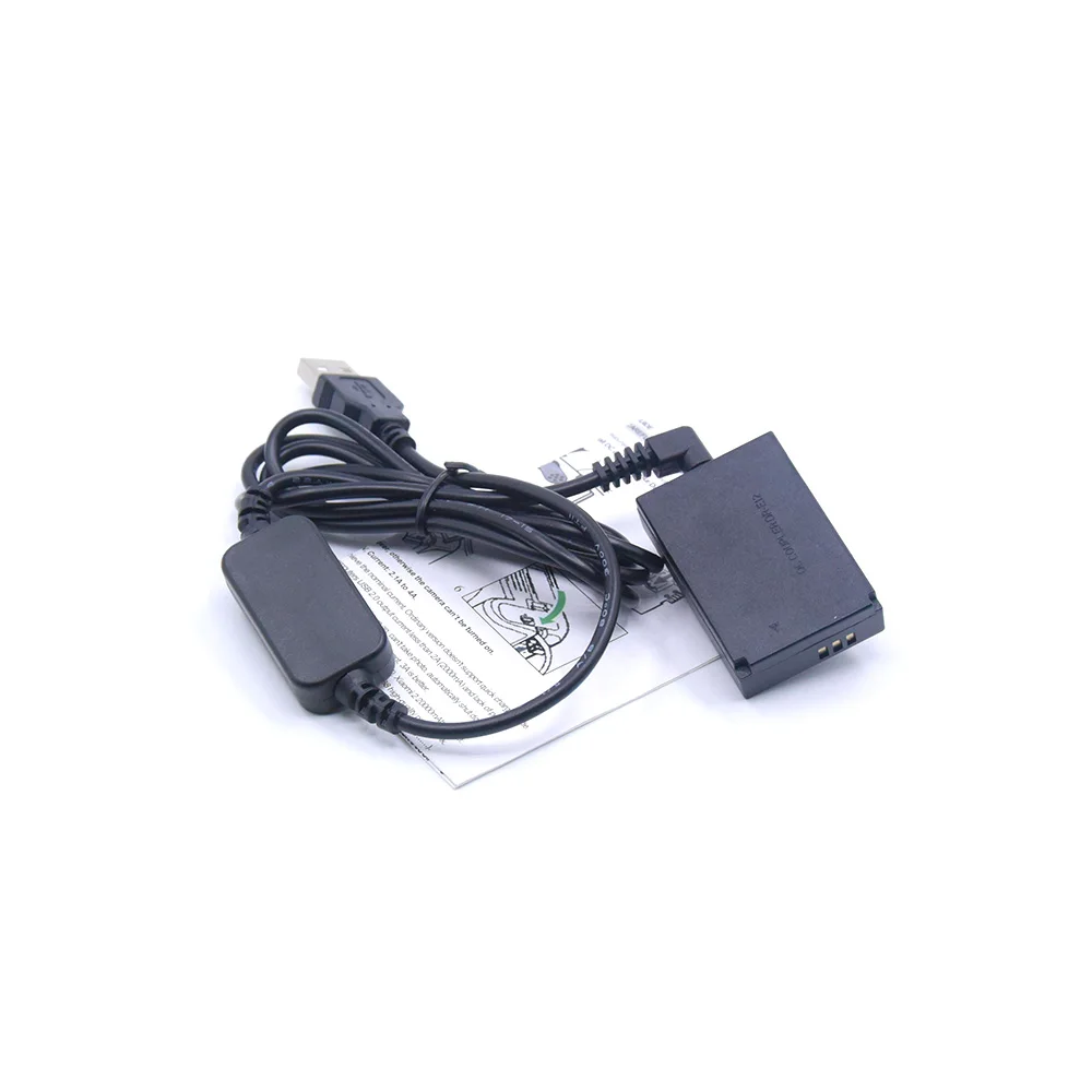 5V USB Charger Cable CA-PS700 USB Power Bank+DR-E12 DC Coupler LP-E12 Dummy Battery for Canon EOS M M2 M10 M50 M100 M200 Cameras
