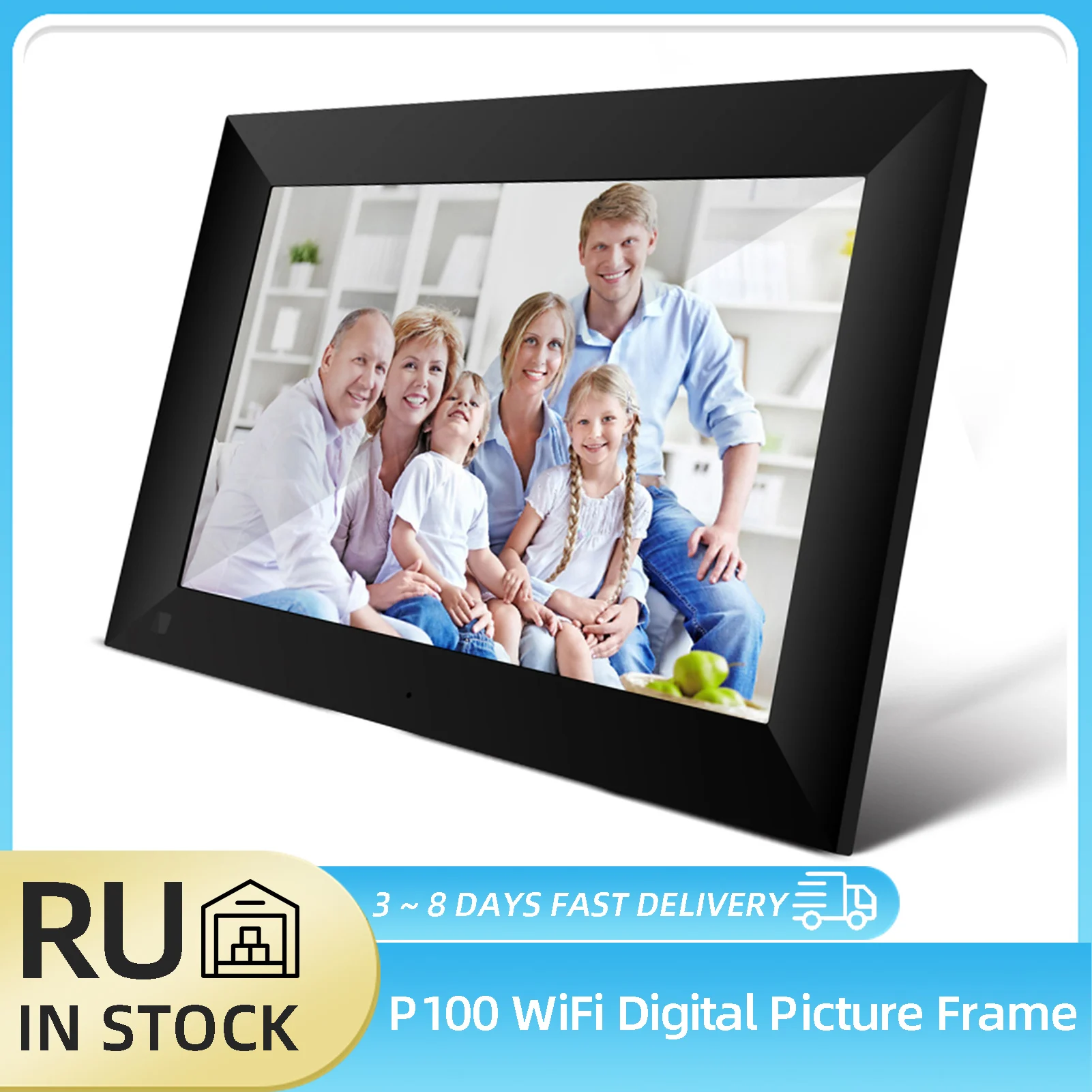P100WiFiDigitalPictureFrame101inch16GBSmartElectronicsPhoto