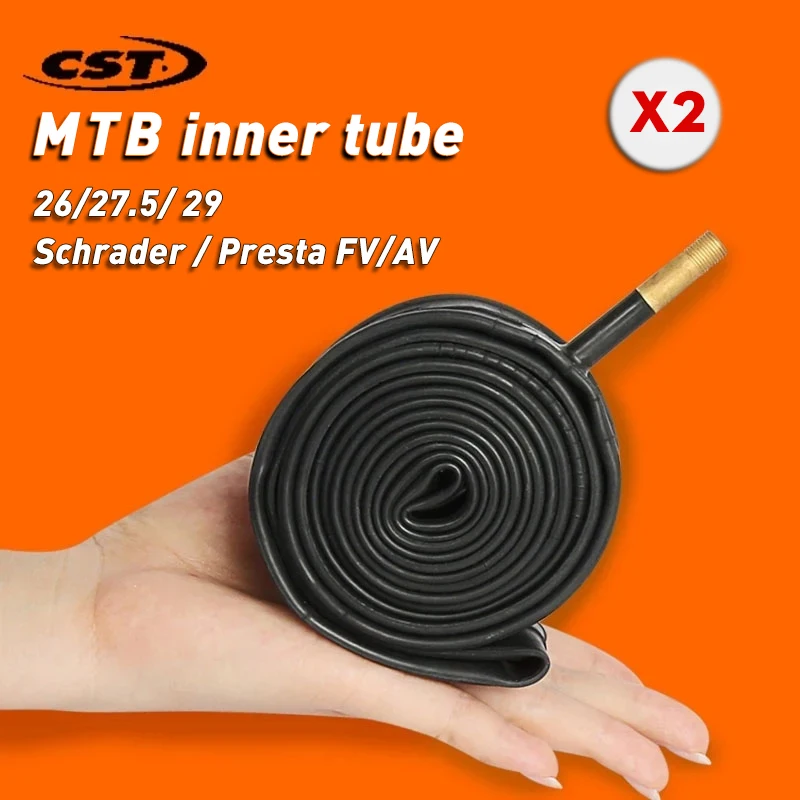 Cst 2pcs Bicycle Inner Tube Tire For Mountain Bike 26 27.5 29 Inch