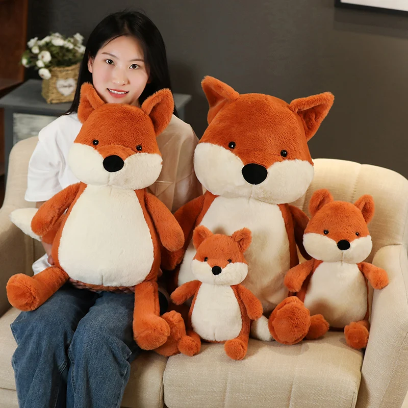 Huggable Kawaii Fox Doll Stuffed Appease Animal Plush Toys For Children Girl Boy Kids Cute Gift Soft Cartoon Christmas Presents