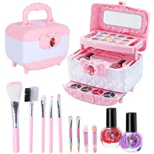 

Princess Makeup Toy Set for Girls Multifunctional Children's Makeup Kit Washable Kids Makeup Simulation Kit Educational Toys Bir