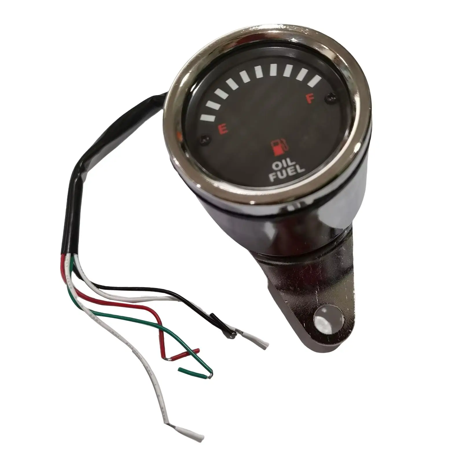12V Universal Motorcycle LED Digital Oil Fuel Level Gauge 65 mm