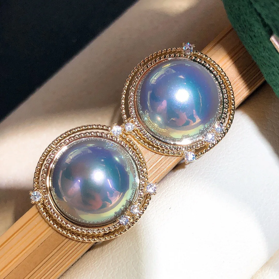 925 Argento 12Mm Imitazione Ma Bei Starry Blue Seiko Intarsio Design Di Lusso.