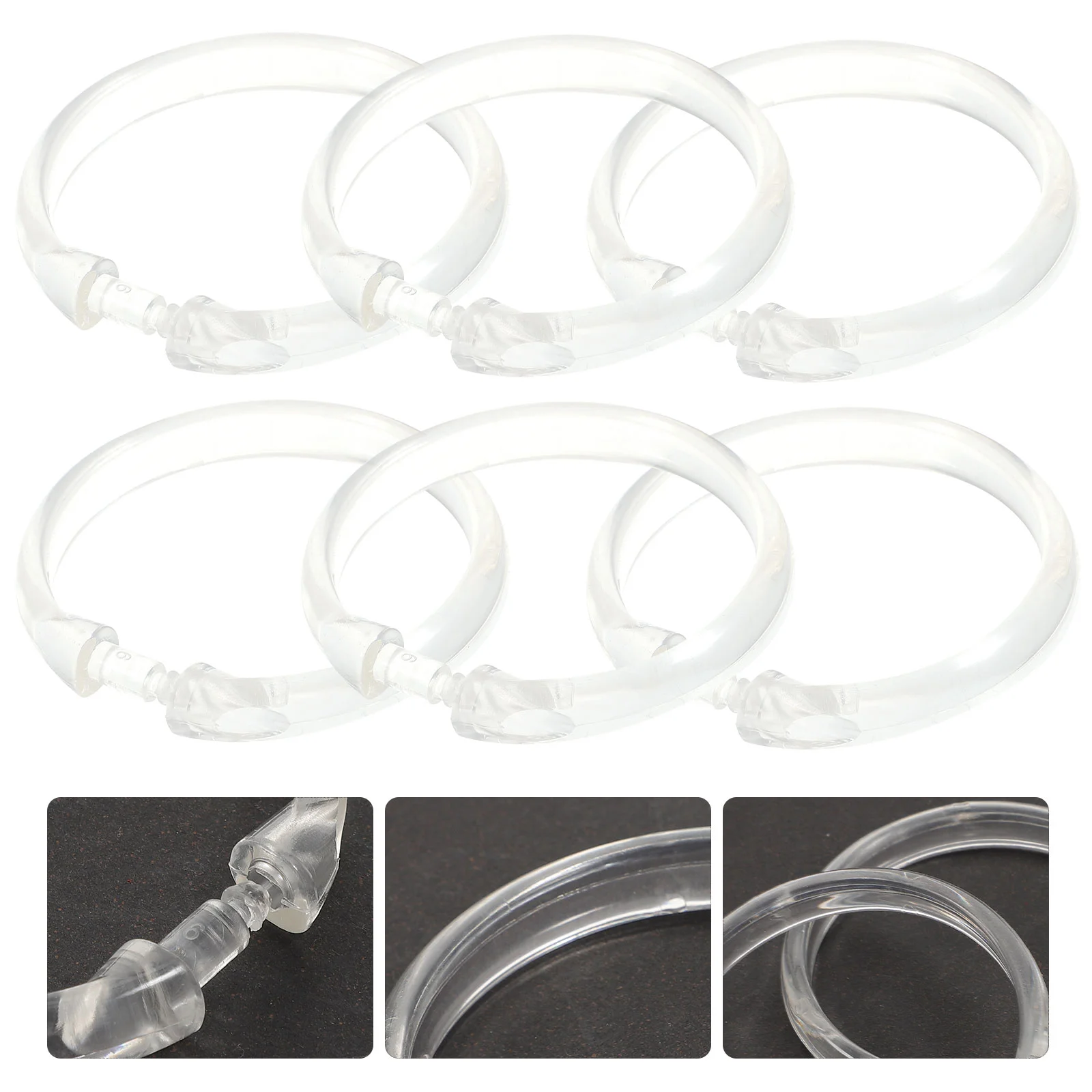 

12pcs Shower Curtain Ring Decorative Shower Curtain Hook For Shower Rod