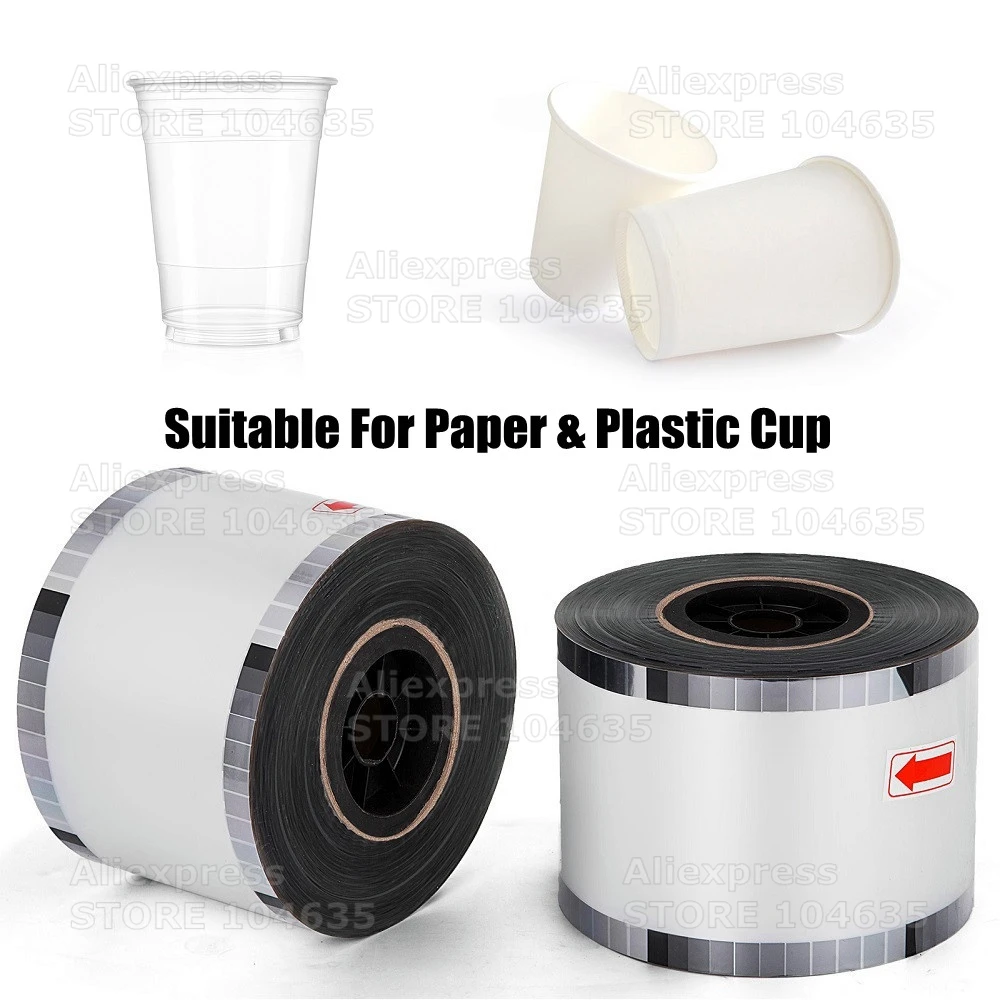 9095 Cup Milk Sealing Film Cup Sealer Film Bubble Boba Tea Sealing Film Printing Healthy Material For Plastic Cups custom waterproof custom printing plastic business cards 300gsm 600gsm pvc blank membership card plastic name card