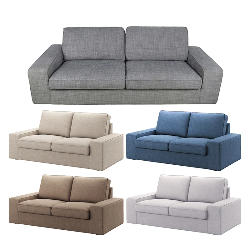 CRIUSJA velvet fabric Anti cat scratch Couch Covers for  Kivik loveseat（190cm）,3 Seat Sofa(228cm) , velvet corduroyCouch Covers 3