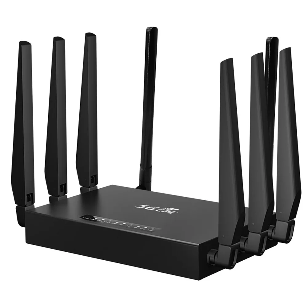 고이득 안테나 모뎀 라우터, 5G CPE 와이파이 6, SIM 카드 포함, 솔트 지지대 32 사용자 기가비트 이더넷 라우터, 홈 라우터, 5dBi 