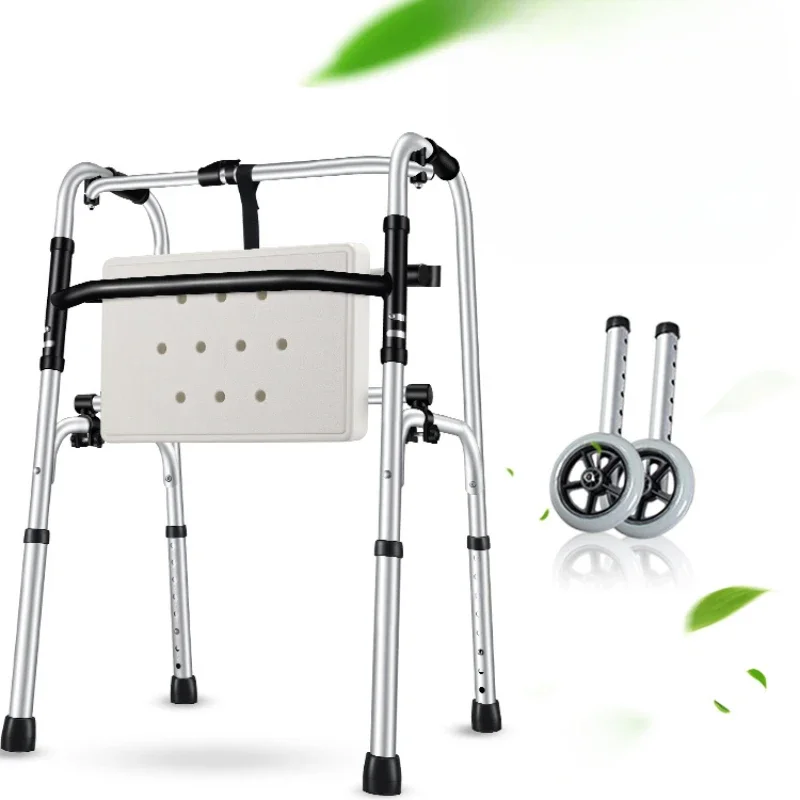 Aluminum Alloy Shower Chair  NonSlip Quad Cane, HeightAdjustable Mobility Aid, Ideal for Elderly and Stroke Patients 6