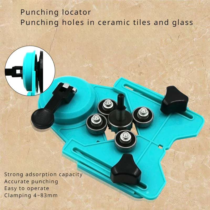

Household Ceramic Tiles Glass and Marble Drilling Locator Fixing Device Drilling Chamfer Device