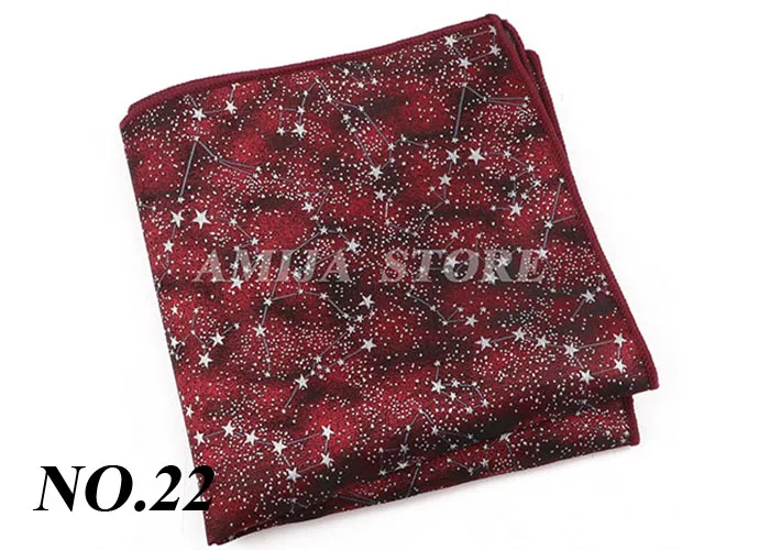High Grade Handkerchief Man Jacquard Water Ripples Constellation Paisley Christmas's Day Party Pocket Square Handkerchiefs Suit