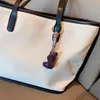 Fashion Car Key Ring Lady Gift Creative Full Diamond cartoon doll inlaid with diamond rabbit key ring affixed diamond jewelry 4