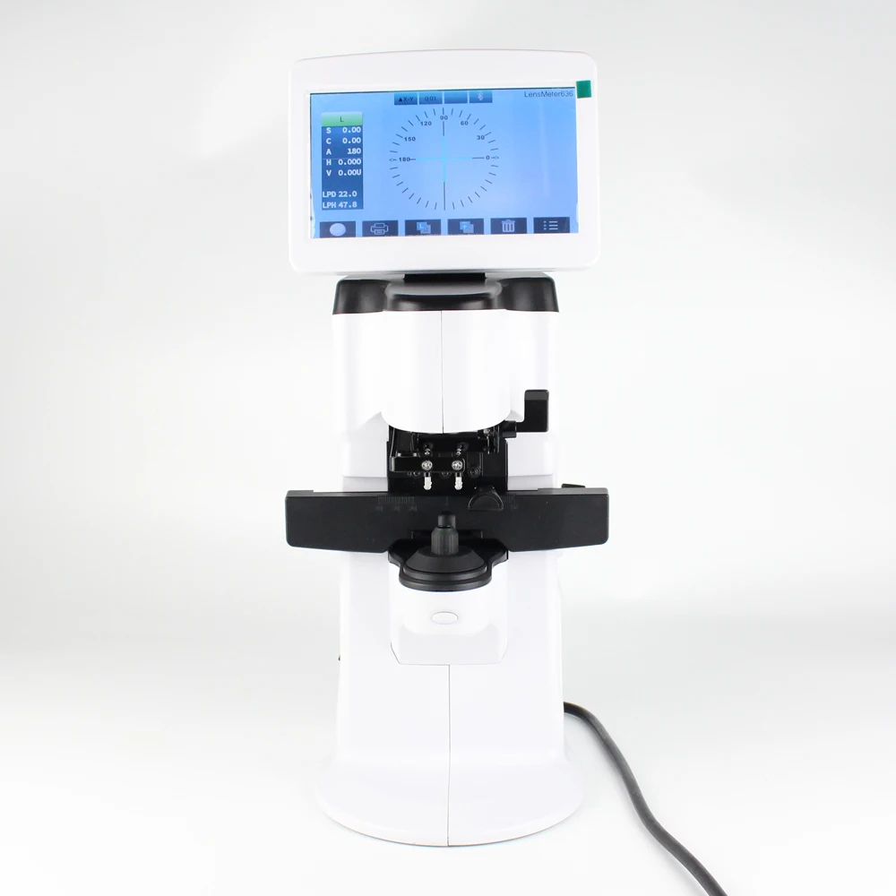 FLM600 Auto Lensmeter Digital Lens Meter Automatic Focimeter With PD PH UV Tester Thermal Printer