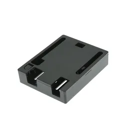 Sleek Black ABS Plastic Electronics Enclosure with Transparent Top (Black)