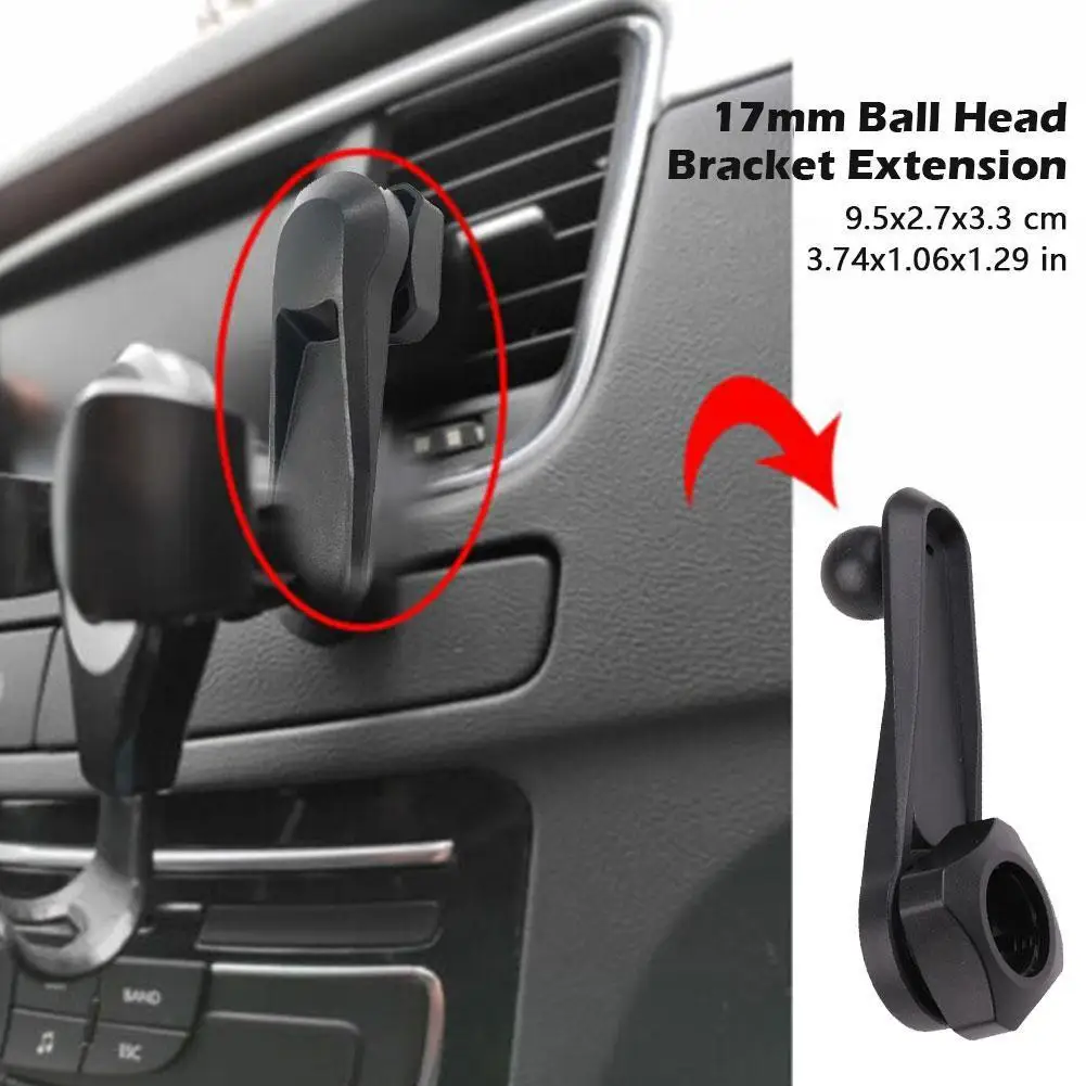 17mm Ball Head Bracket Extension Rod to 17mm Round Dead Angle for Phone Holder Tablet Stand Car Air Outlet GPS DV Dash