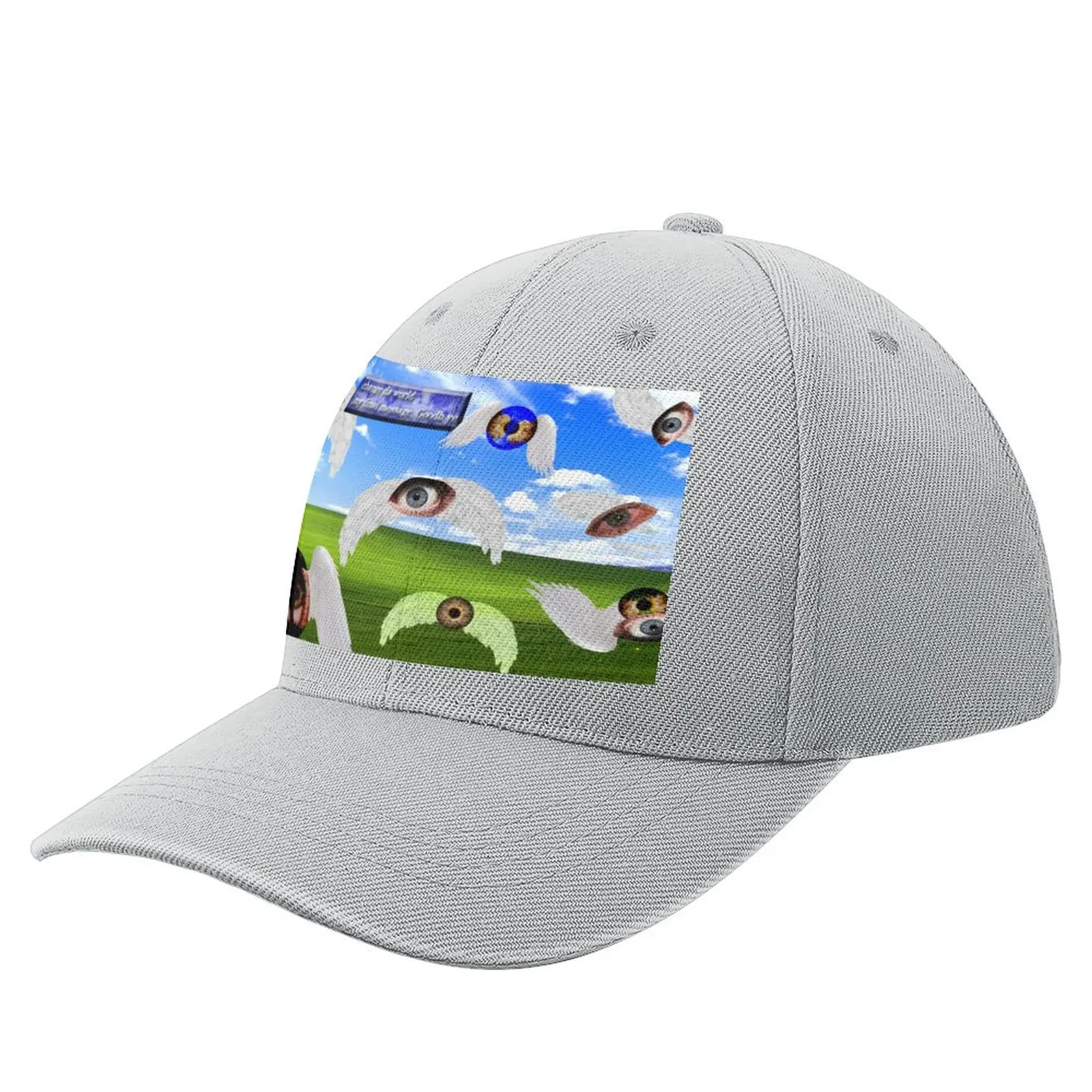 

Dreamcore/Weirdcore eyes with wings Baseball Cap Luxury Cap Rave Sunscreen Hat Man For The Sun Caps For Men Women'S