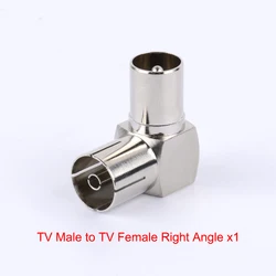 Gold Plated 90° RF Coaxial Adapter (TVJ - TVK - W x1)
