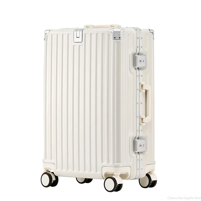 Pull Bar Suitcase Rolling Luggage Female 20 24 26 28" Strong Thick Durable Trolley Box Male Travel Boarding Password Box Suitcase Soundproof Wheel