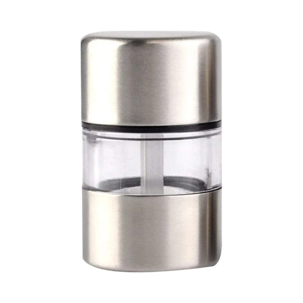 Salt and Pepper Grinder Manual Stainless Steel Portable Mini Mill for Herb Spice Rose Salt Kitchen Gadgets
