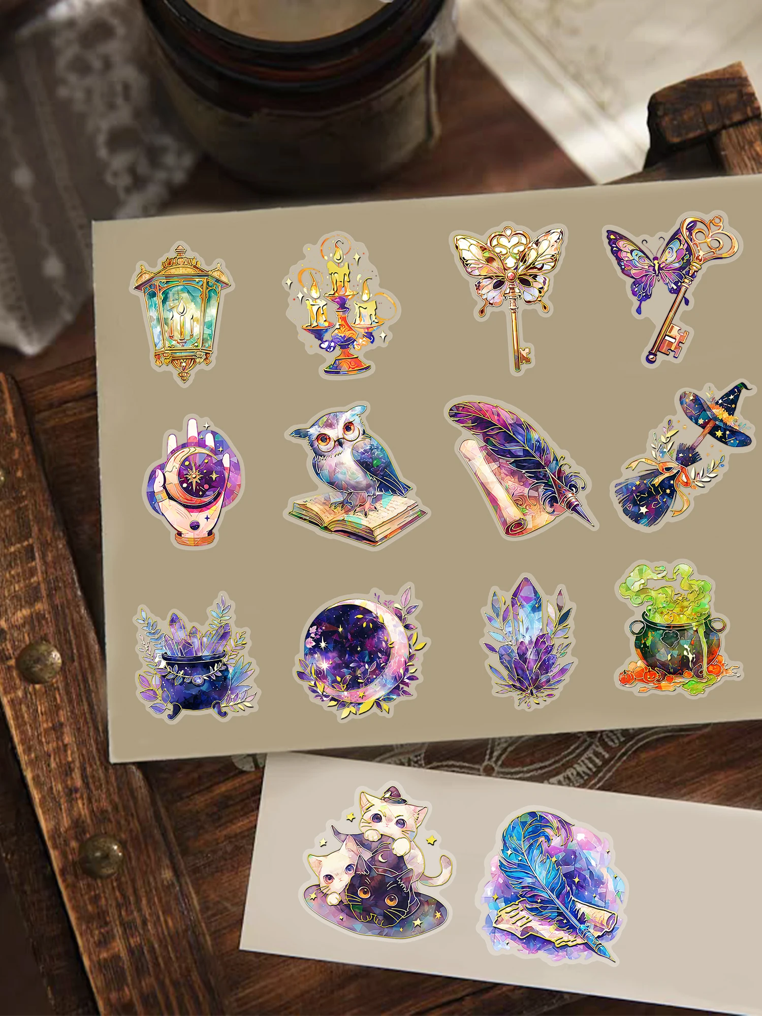 Vibrant Laser Magic Graffiti Stickers - Perfect for Personalizing Water Bottles, Laptops, Cell Phones, Suitcases, Skateboards, Guitars, and Party Decor