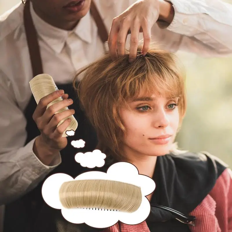 Clip Bun Invisible False Synthetic Hair Base Bump Fluffy Hair Pad Styling Insert Tool Volume Fluffy Increased Pad