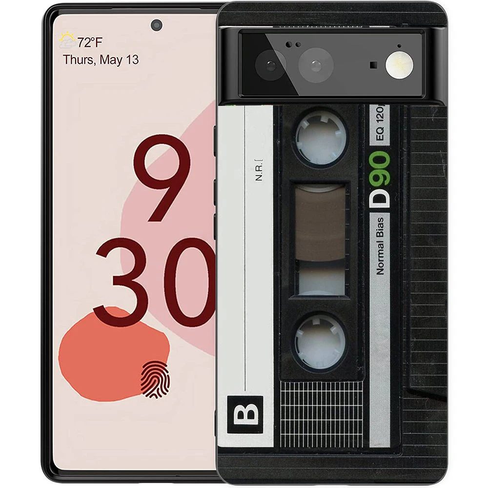 Retro Cassette Tape Style Shockproof Silicone Phone Case Cover