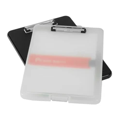 A4 Plastic Storage Clipboard Box File Document Clip Case Students Teachers  Utility Stationery Tool Office Professional Supplies
