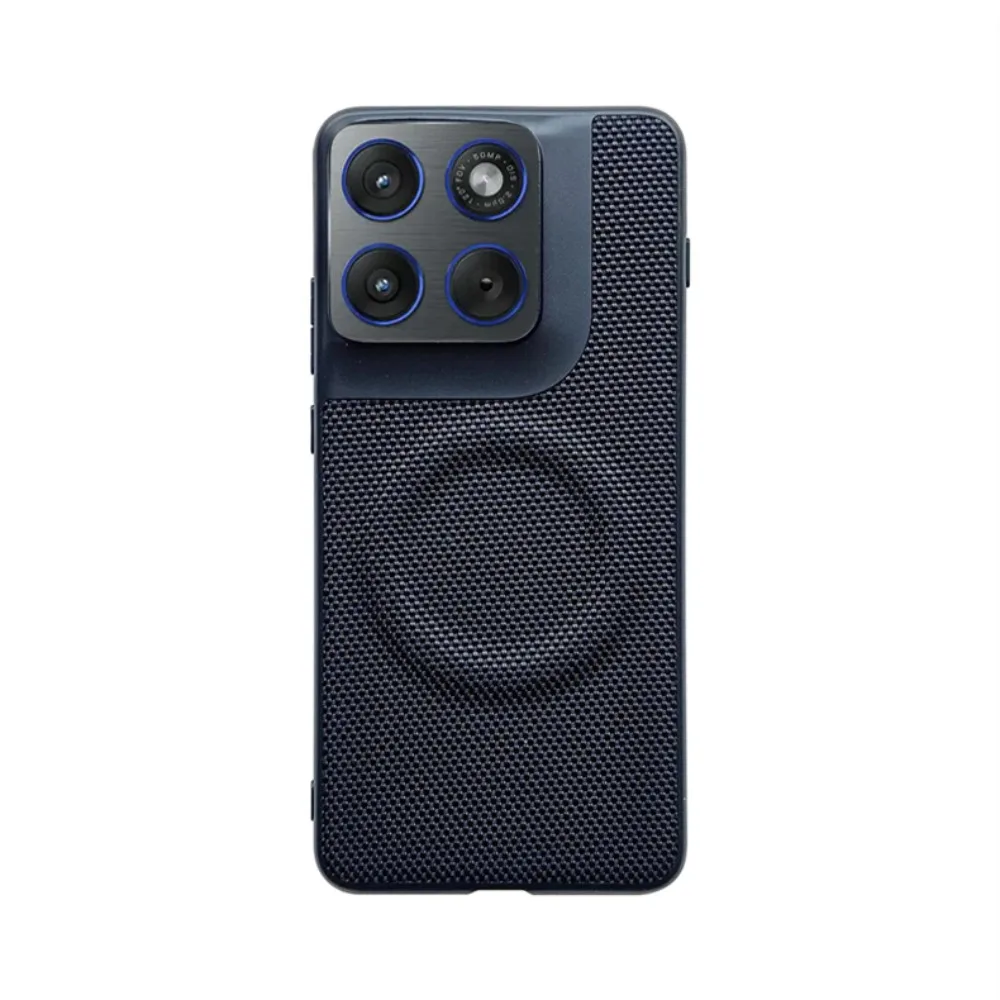 Premium Nylon Woven Leather Magnetic Case with MagSafe Protection Cover