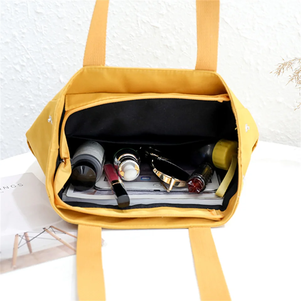 Luxury Women Nylon Shoulder Bags Waterproof Casual Top-handle Lady Handbag Travel Tote Women's Shoulder Bag