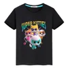 Super Kitties Summer Print T-shirt pride tshirt y2k one piece boys Anime Tees 100% Cotton Short Cartoon Tops kids clothes girls 6